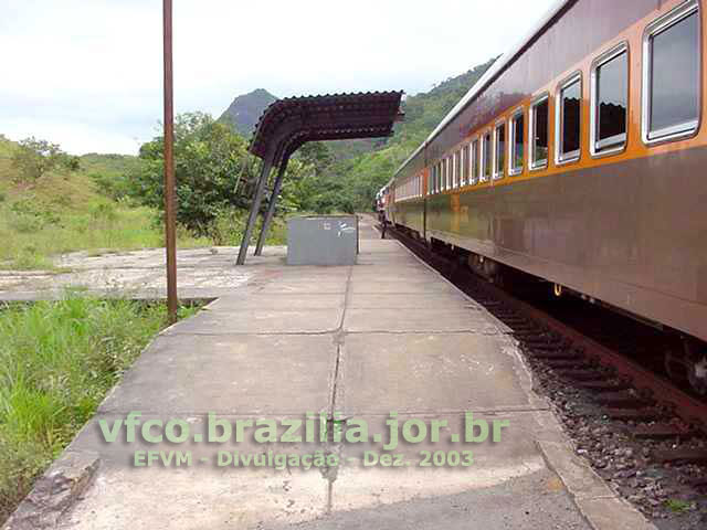 Aricanga - Estação do Trem Vitória - Belo Horizonte, da Estrada de Ferro Vitória a Minas