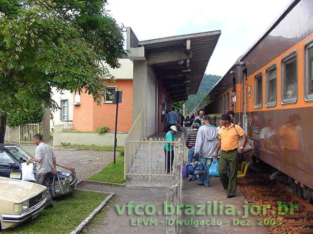 João Monlevade - Estação do Trem Vitória - Belo Horizonte, da Estrada de Ferro Vitória a Minas