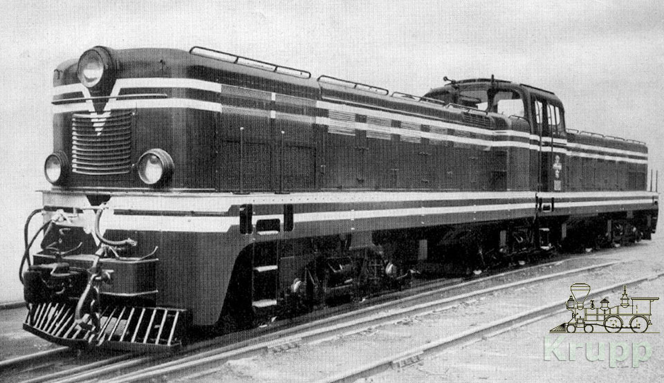 Locomotiva DH Krupp Bo+Bo+Bo da EFVM - Estrada de Ferro Vitória a Minas