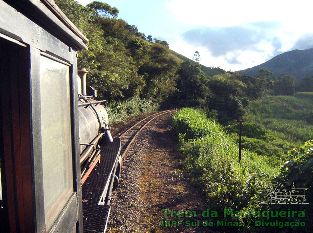 Locomotiva a vapor do Trem da Serra da Mantiqueira