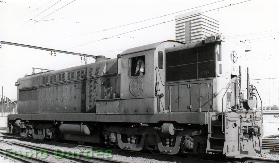 Locomotiva Baldwin AS-616 da Estrada de Ferro Central do Brasil - vista do nariz curto