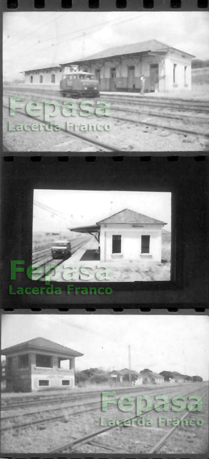 Fotos da estação ferroviária Lacerda Franco no relatório de 1986 da Fepasa - Ferrovias Paulistas