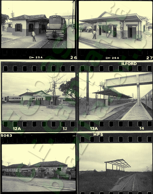 Fotogramas das imagens da estação ferroviária de Samaritá no Relatório Fepasa 1986