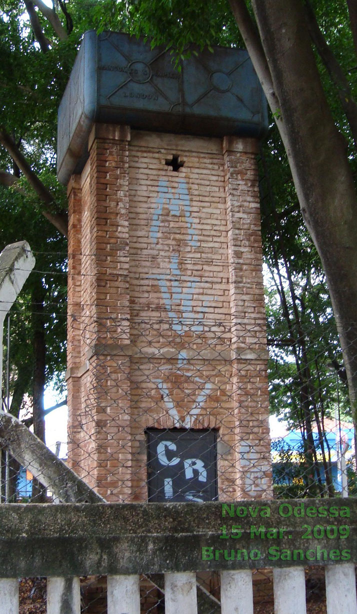 Torre da caixa d'água da estação ferroviária de Nova Odessa