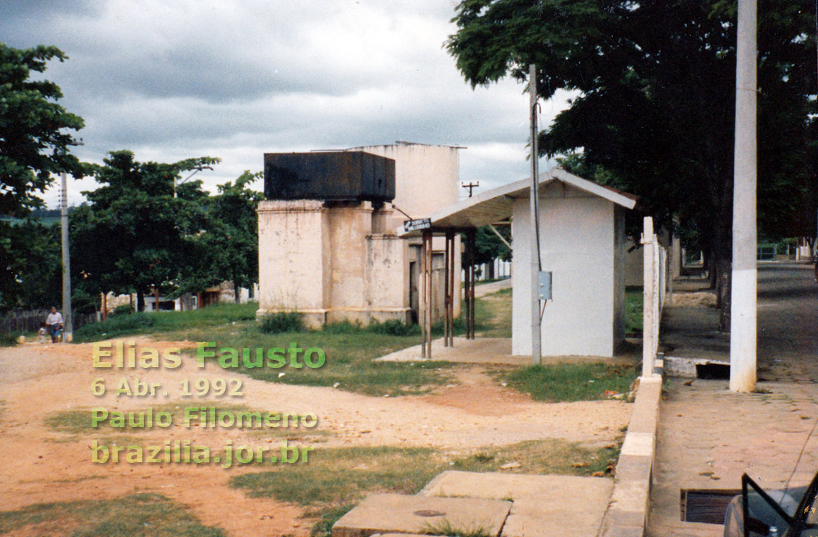 Caixa d'´´agua da estação ferroviária de Elias Fausto