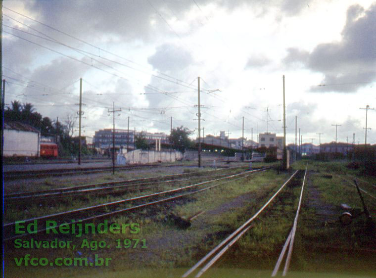 Pátio ferroviário da estação da Calçada, em Salvador (Bahia)