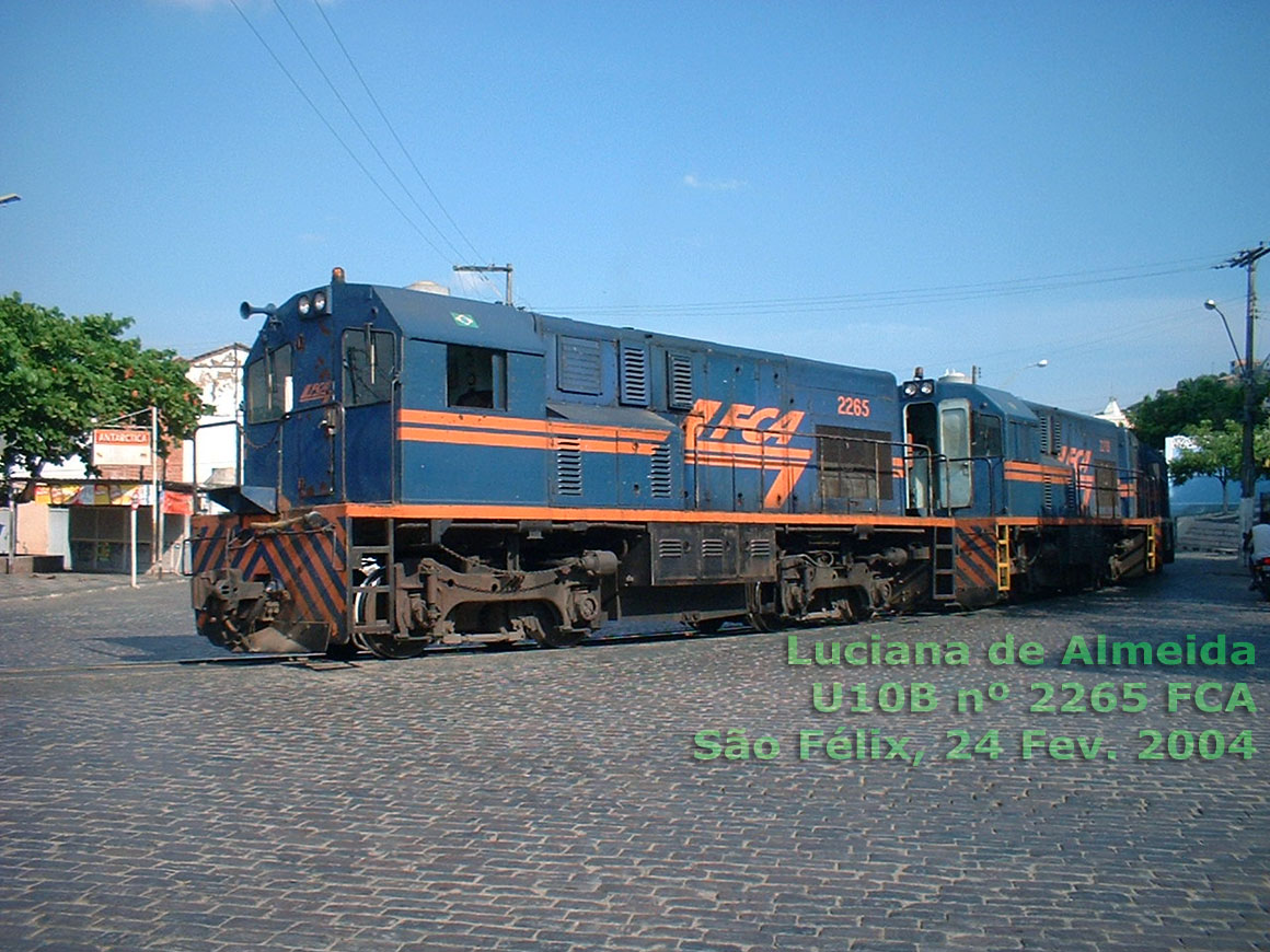 Locomotiva U10B numero 2265 da Ferrovia Centro-Atlântica