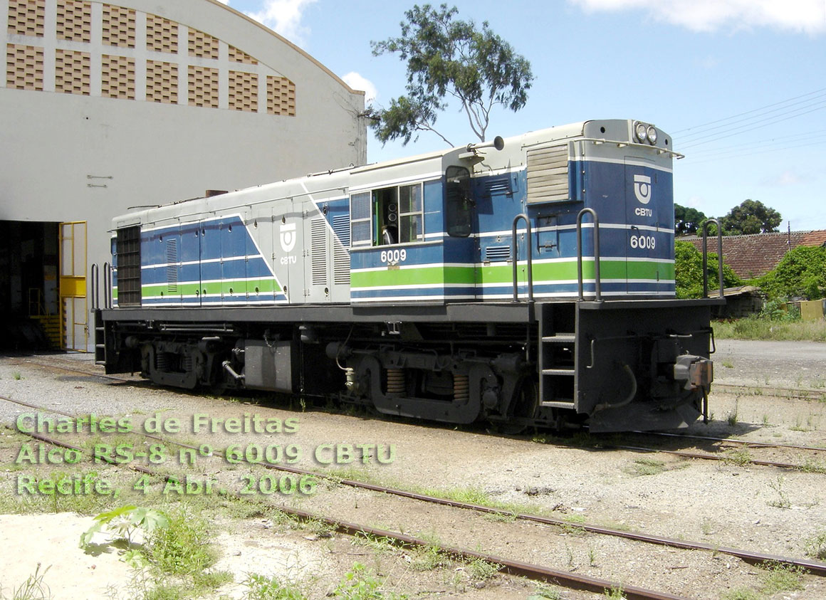 Locomotiva Alco RS8 nº 6009 CBTU-Recife em 2006
