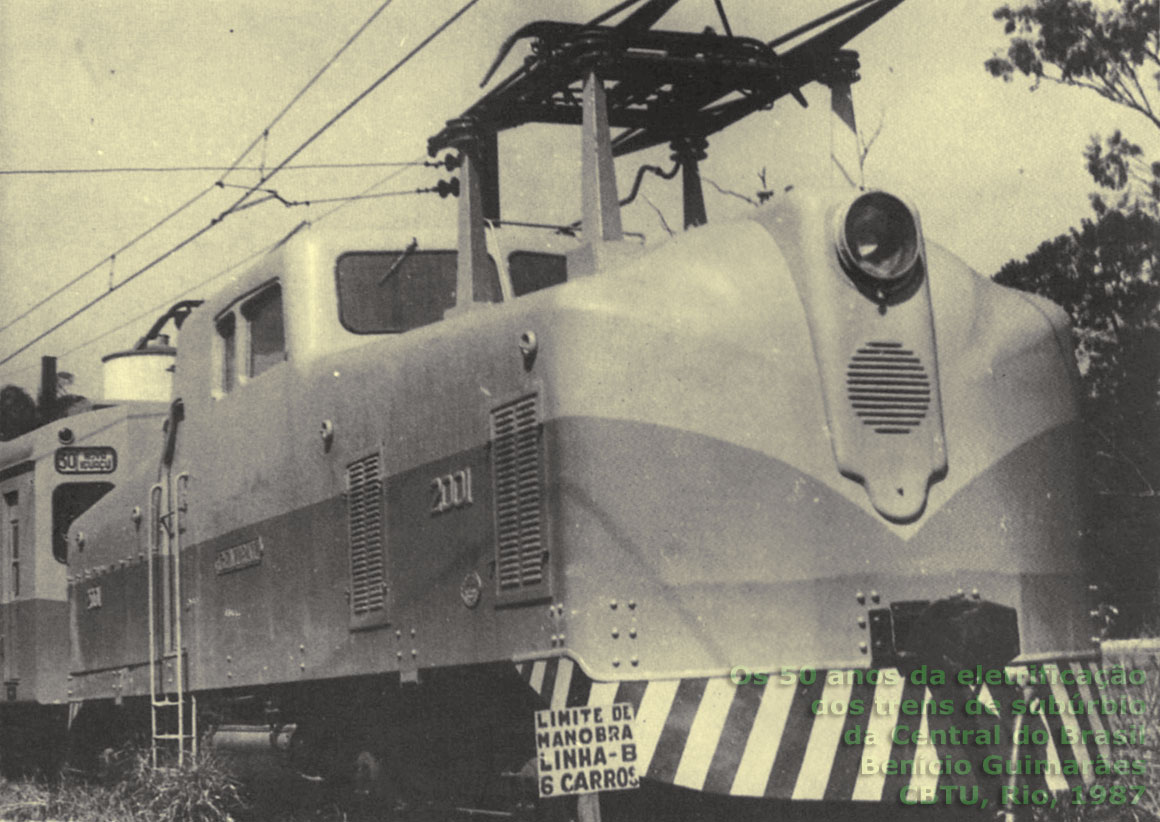 Em 1939, engenheiros da 5ª Divisão Eletrotécnica da Central do Brasil construíram nas oficinas de Deodoro uma locomotiva elétrica -- a 2001 apelidada de "Ferro de Engomar". Por muitos anos prestou bons serviços à ferrovia