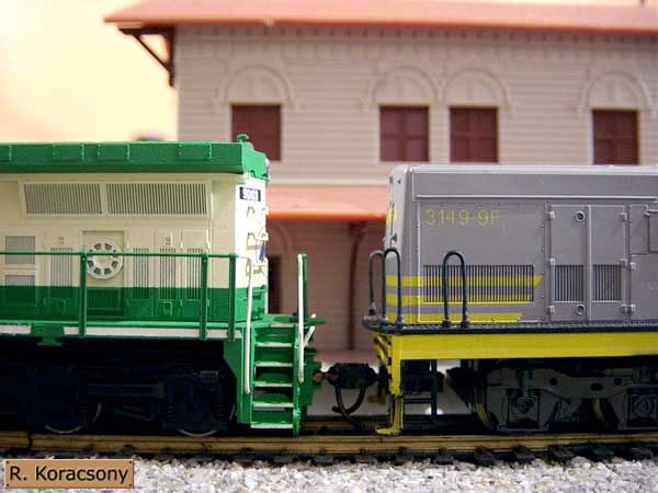 Comparação de Ferreomodelos de locomotivas U20C Frateschi e Dash-9