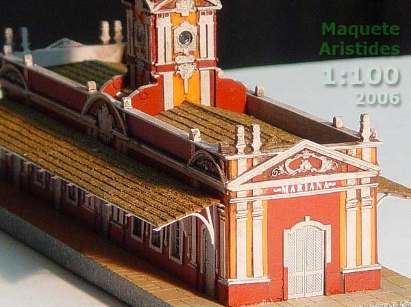 Miniatura da maquete ferroviária de Mariana