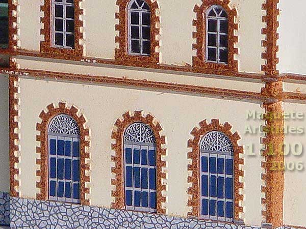 Detalhamento da miniatura da estação de Ouro Preto