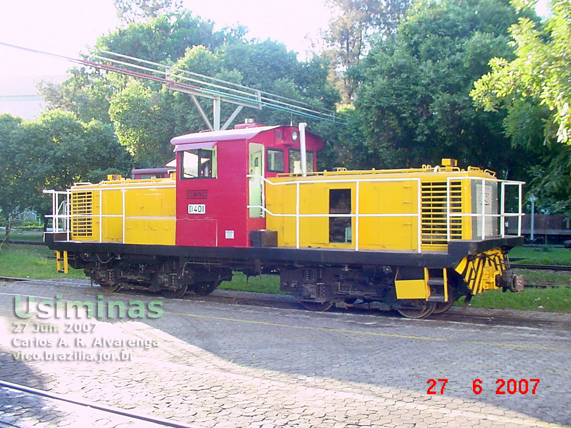 Locomotiva diesel-hidráulica D401 da Usiminas