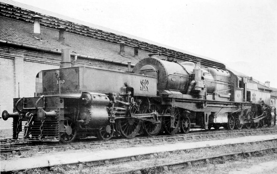 Locomotiva a vapor Garrat 4-6-2+2-6-4 nº 160 da SPR - São Paulo Railway